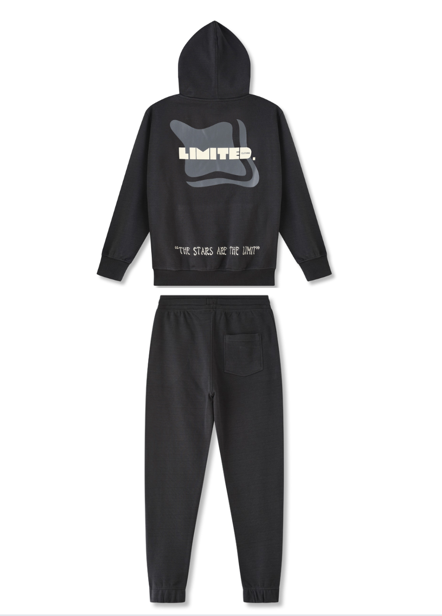 Charcoal Grey Hoodie and Pants Set