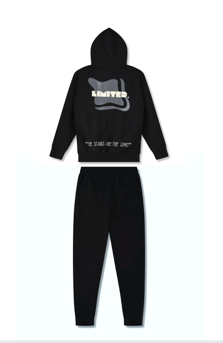 Black Hoodie and Pants Set