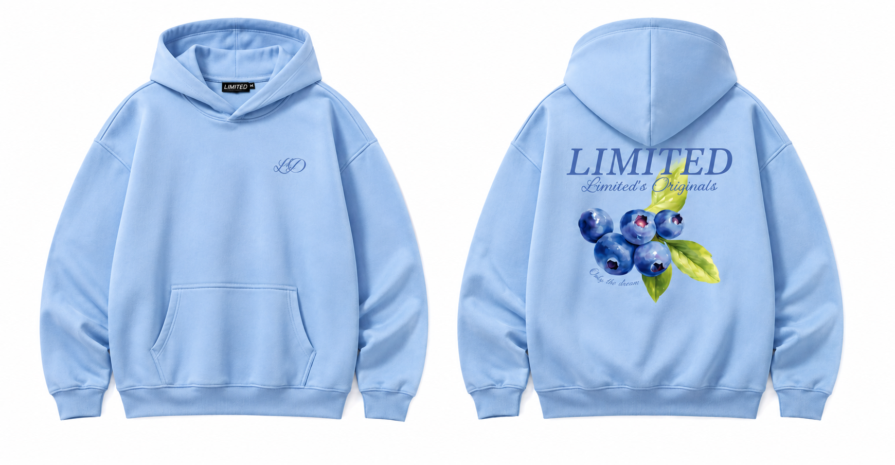 Light Blue Hoodie — Aureus Drop 002
